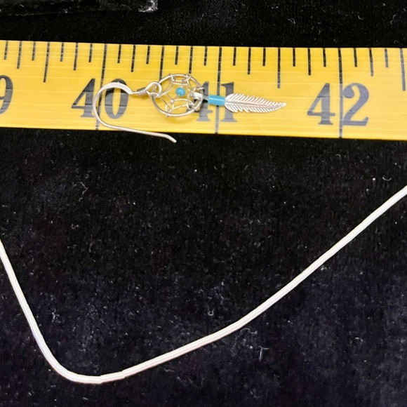 Sterling Silver and Turquoise Dreamcatcher Jewelry Set Native American Southwest - Picture 6 of 16